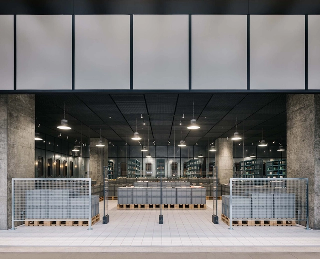 HARMAY Chengdu UFun Store, Bakery and Bar / AIM Architecture - Interior Photography, Interior Design, Facade, Column, Chair, Bench