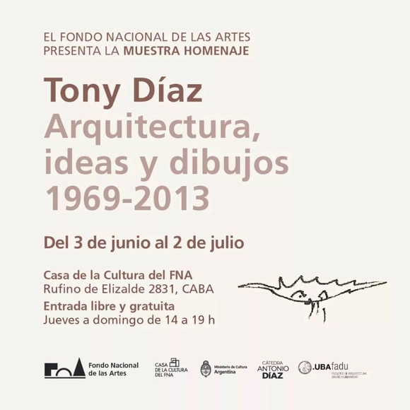 Homenaje a Tony Díaz: arquitectura, ideas y dibujos (1969-2013) - Imagen Principal