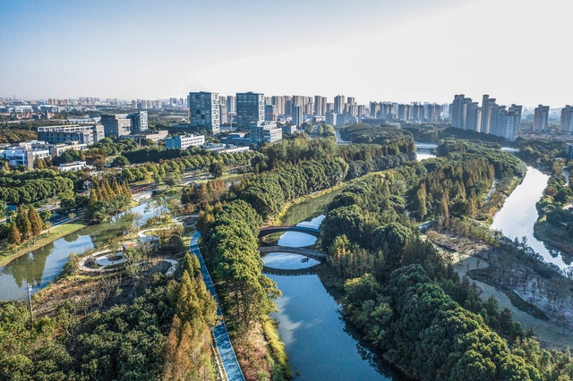 Miaojing River Ecological Infrastructure / PLAT Studio - Exterior Photography, Sustainability & Green Design, Cityscape