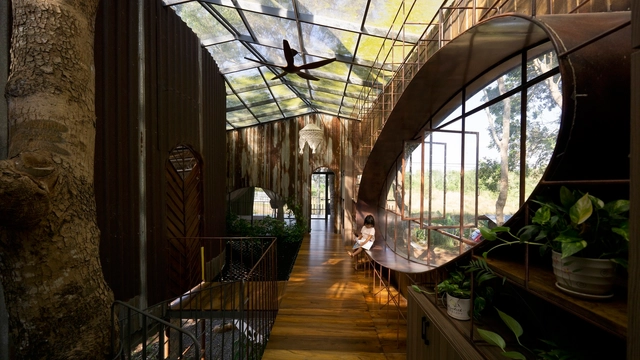 Tree House by the Lake / H2 - Interior Photography, Houses, Garden, Beam, Arch
