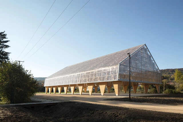 Pabellón de madera en Ancy-Dornot / Studiolada - Fotografía exterior, Recreación Y Entrenamiento, Fachada