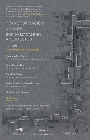 Mesa de diálogo: Arte y Diseño en Arquitectura / Transformación urbana. Sordo Madaleno Arquitectos  - Imagen Principal