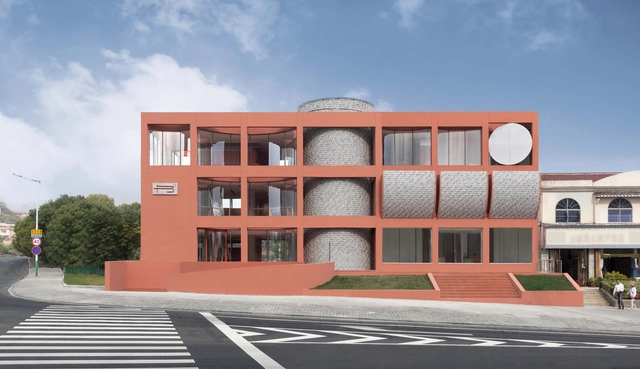 「溧」 城市书房 / 大犬建筑设计 - 建筑图, 商店, 表皮