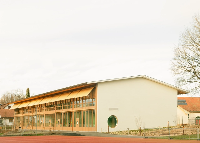 Aaberg School / Haller Gut Architects - Exterior Photography, Elementary & Middle School, Facade, Door