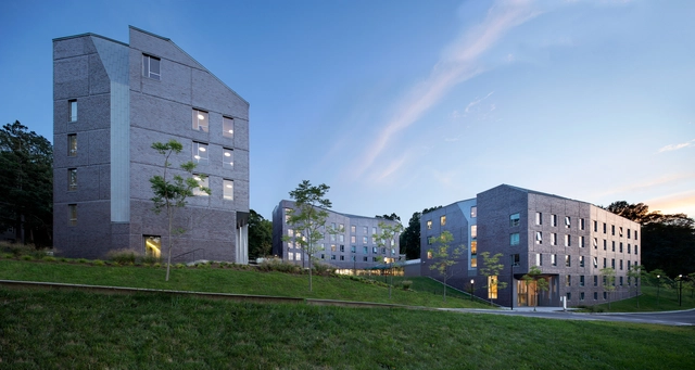 美国理海大学学生宿舍，山坡上‘顽石’ / Sasaki - 建筑图, 大学, 表皮
