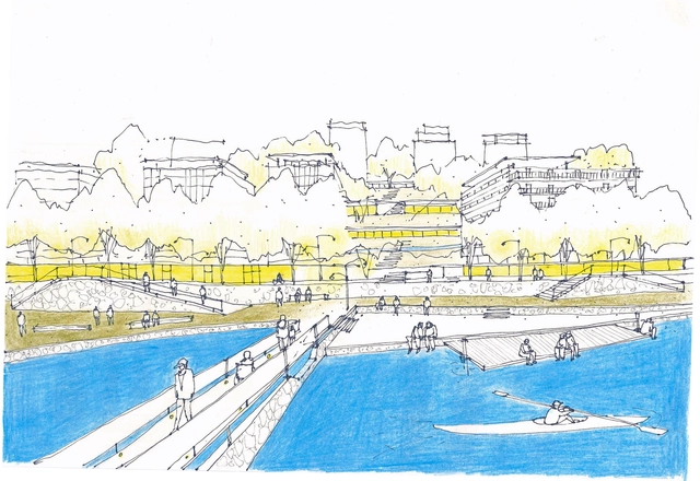 Uma metrópole fluvial: projeto para a Bacia Hidrográfica do Lageado em São Paulo - Imagem de Destaque