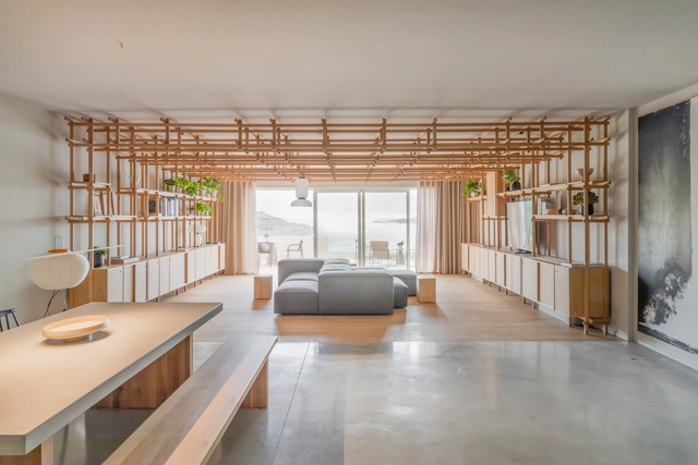 Apartamento Sombras de Tanizaki / Chris Briffa Architects - Fotografía interior, Casas, Fijación Vigas, Mesas