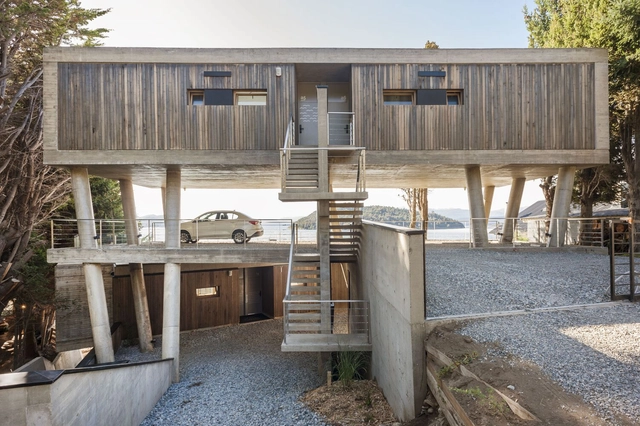 Casas WA One Lakes / Elias + Vermaasen Arquitectos Asociados - Fotografía exterior, Casas, Patio interior, Fachada, Fijación Vigas