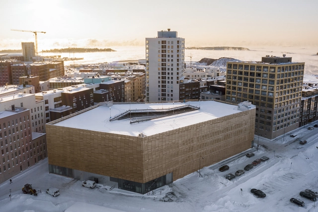 Estacionamiento Saukonlaituri / ALA Architects - Fotografía exterior, Edificios, Fachada, Urbano