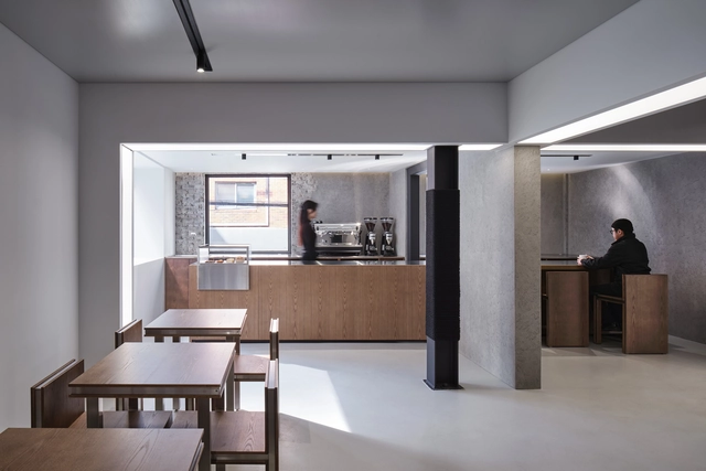 Boba Bear Café / KKOL Studio - Interior Photography, Coffee Shop, Kitchen, Table, Countertop