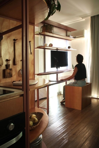 Apartamento Itinerante / Estúdio Lava - Fotografia de Interiores, Interiores De Apartamentos, Iluminação, Mesa