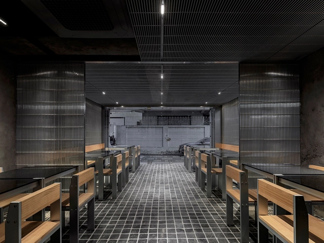 pcmc Restaurant / oftn studio - Interior Photography, Restaurant, Kitchen, Door, Chair, Table