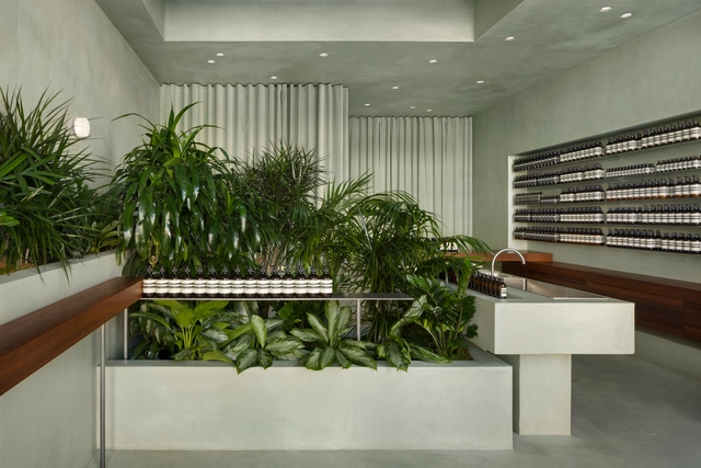Aesop Palisades Village / Odami - Interior Photography, Store, Facade, Table