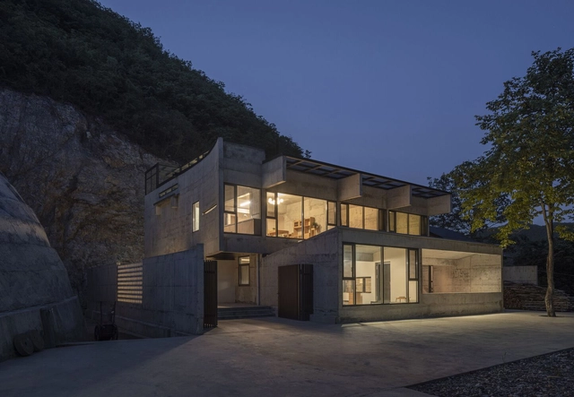 崖之家 / 郦文曦建筑事务所 - 建筑图, 独立住宅, 表皮, 门
