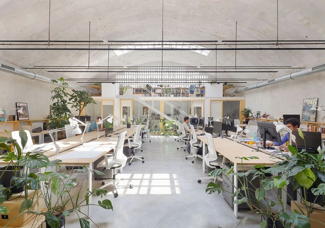Cowork Greenhouse / F5 Proyectos y Arquitectura - Drawings, Cowork Interiors, Table, Chair