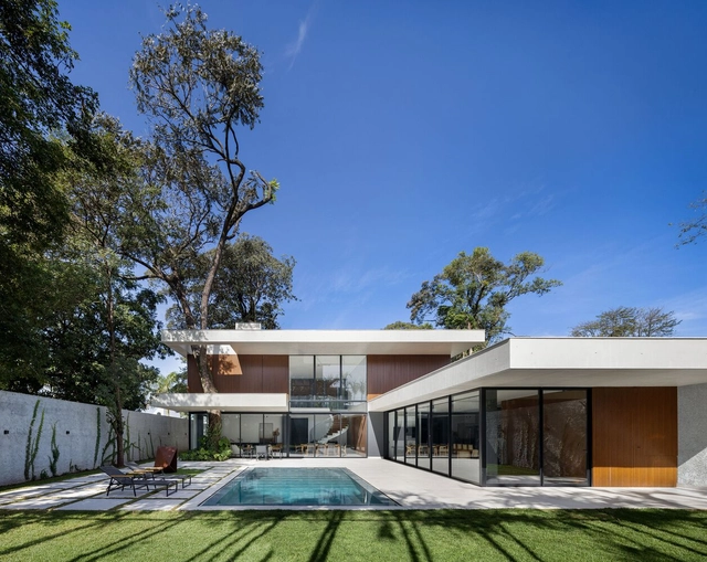 Residência MZ / Zillmer Arquitetura - Fotografia de Exterior, Casas, Jardim, Fachada