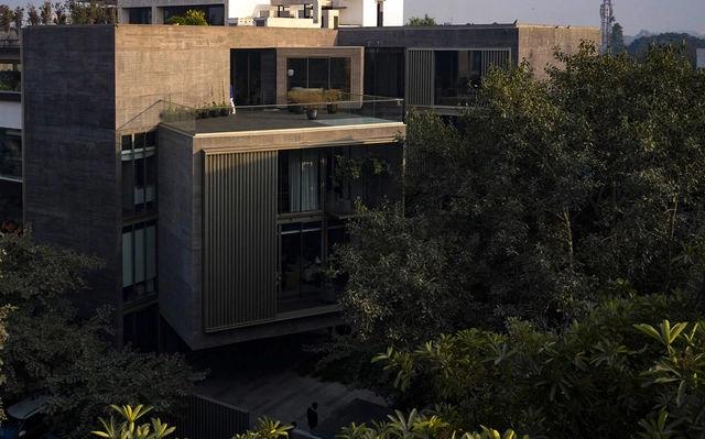 A Casa dos Três Mashrabiyas / Matra Architects & Rurban Planners - Fotografia de Exterior, Casas, Fachada