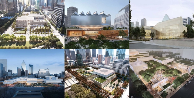 Chipperfield, Diller Scofidio + Renfro, Nieto Sobejano Amongst the 6 Shortlisted Entries for the Dallas Museum of Art  - Featured Image