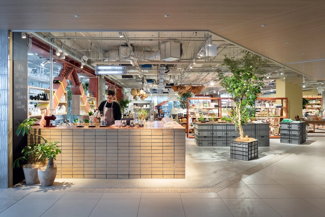 TODAY’S SPECIAL Futakotamagawa Store / Schemata Architects + Jo Nagasaka - Interior Photography, Retail Interiors, Kitchen, Facade