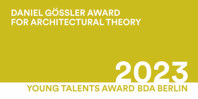BDA Young Talents Award for Architectural Theory - Featured Image