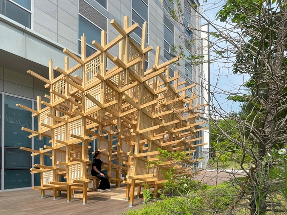 Machum House Pavilion / Yong Ju Lee Architecture - Exterior Photography, Windows, Beam