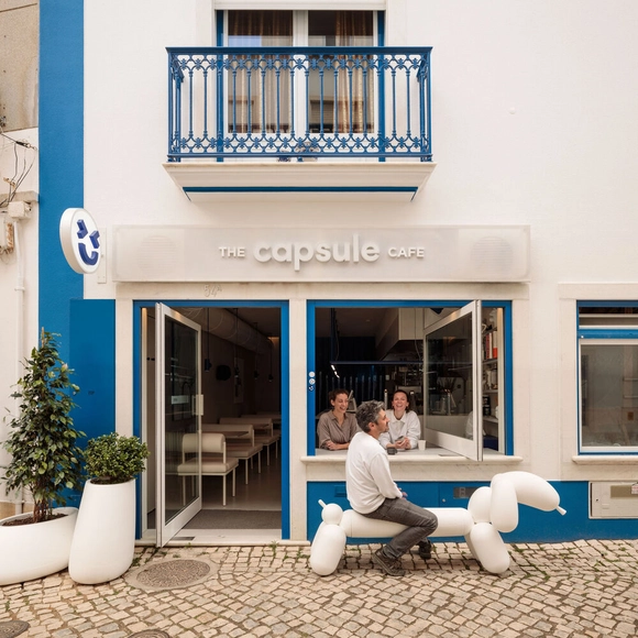 The Capsule Cafe / Atelier Réalité - Interior Photography, Detail, Door, Facade, Table, Chair