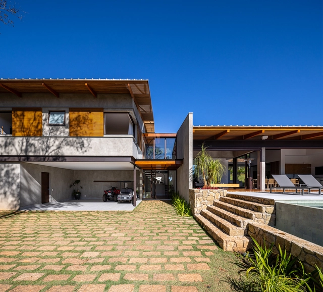 Casa FA / Rocco Arquitetos - Fotografia de Exterior, Casas, Aido, Fachada, Escada