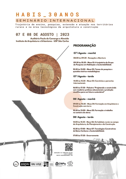 Seminário Internacional HABIS 30 ANOS: ensino, pesquisa, extensão e atuação nos territórios rurais e na área tecnológica da arquitetura - Imagem de Destaque