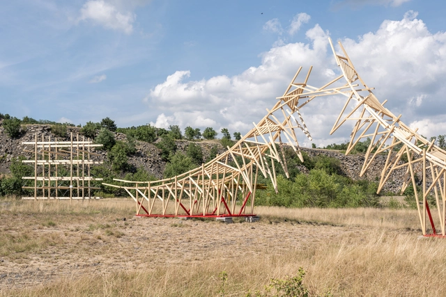 Hello Wood’s Builder Summit Experiments with Construction Techniques to Revive an Abandoned Quarry in Hungary - Featured Image