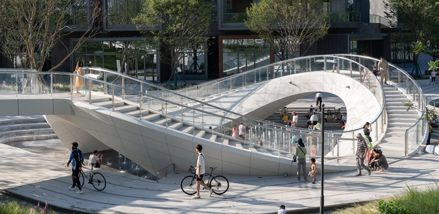 Parque Waterline / Lab D+H - Fotografía exterior, Parque, Fachada, Arco