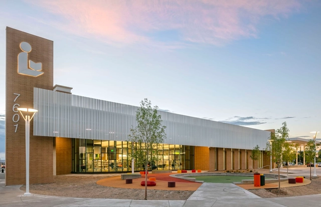 CABQ International District Library / RMKM Architecture - Exterior Photography, Community , Facade