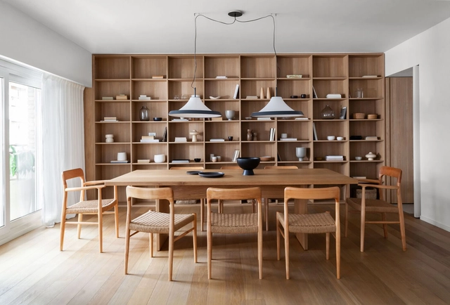 Renovación Mendoza / noma estudio - Fotografía interior, En Detalle, Cocina, Fijación Vigas, Puerta, Mesas, Sillas, Iluminación