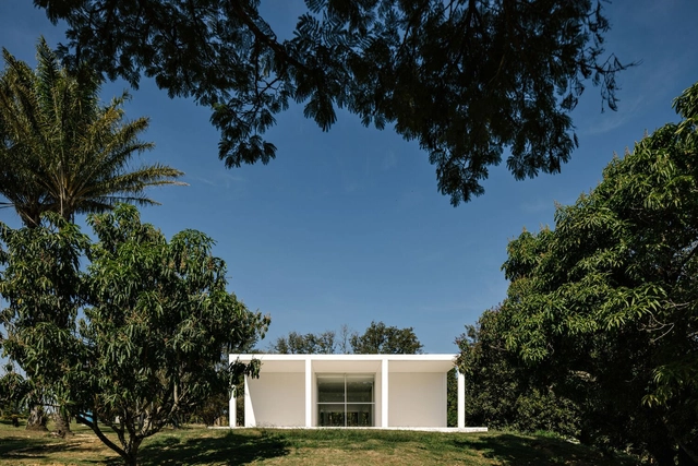 Pavilhão da Agrofloresta / Felipe SS Rodrigues - Fotografia de Exterior, Pavilhão , Jardim, Fachada, Porta