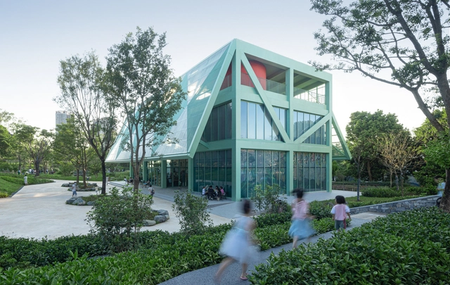 Pavilhão de Quatro Telhados / Found Projects + Schneider & Luescher - Fotografia de Exterior, Edificios Públicos, Jardim, Fachada