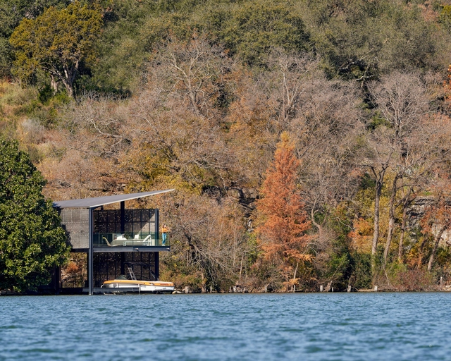 Muelle de marco filtrado / Matt Fajkus Architecture  - Fotografía exterior, Obras De Pequeña Escala, Bosque