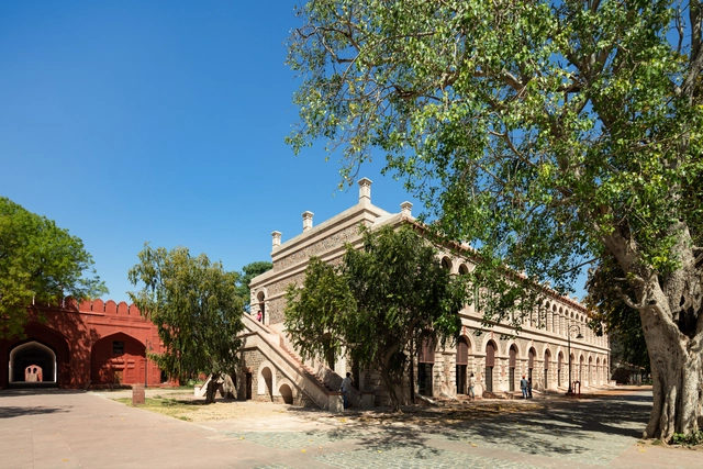  Red Fort Center / Design Factory India - Exterior Photography, Heritage, Facade, Arch
