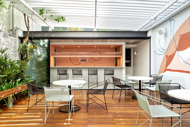 Cafezinn Café / Vapor arquitetura - Interior Photography, Renovation, Kitchen, Table, Chair, Countertop