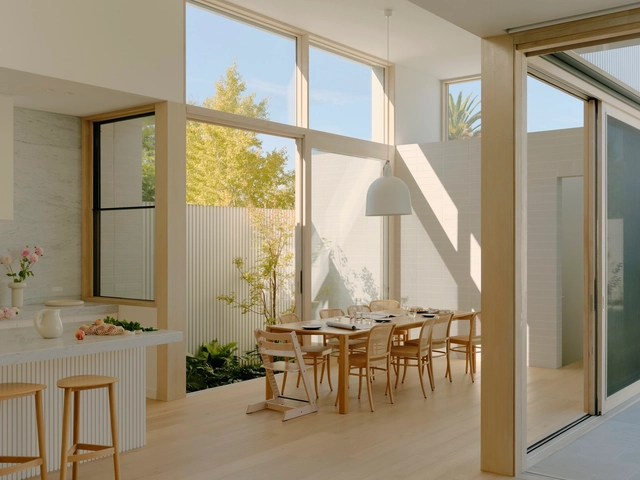 Wheatland House / Tom Robertson Architects - Interior Photography, Extension, Door, Table, Chair