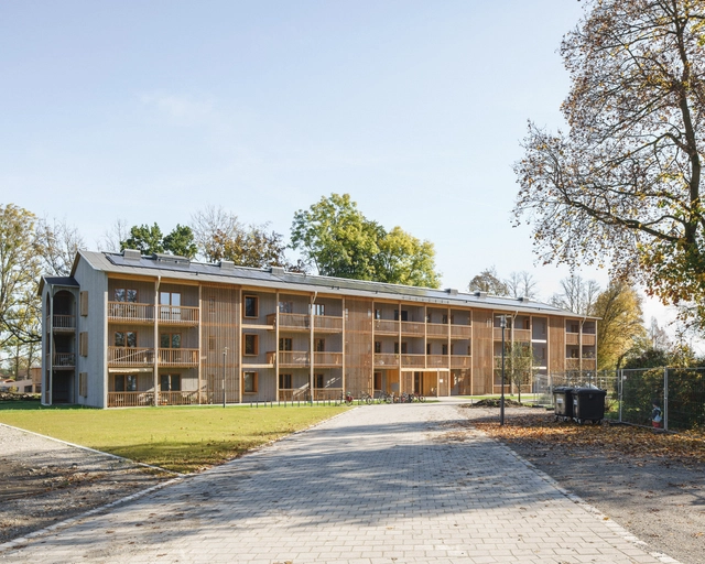 Housing in Bad Aibling / Florian Nagler Architekten - Exterior Photography, Houses, Facade, Door