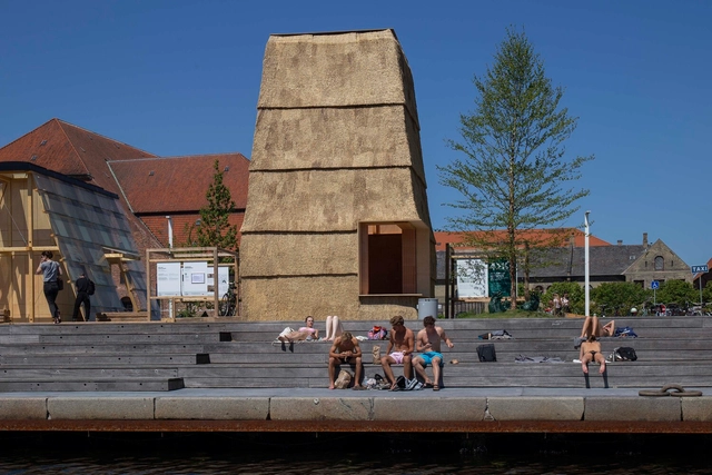 Thatched Brick Pavilion / RØNNOW LETH & GORI  + CINARK - Exterior Photography, Pavilion, Facade