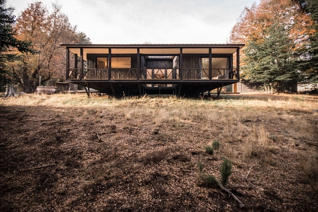 Refúgio Helvetia / SAA Arquitectura + Territorio - Fotografia de Exterior, Casas, Floresta