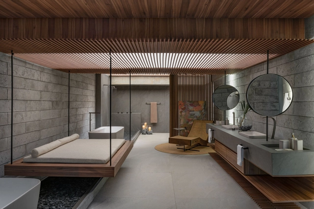 Espaço Imersão / Janaína Araújo Arquitetura e Interiores - Fotografia de Interiores, Banheiros, Banheiro, Porta, Pia, Banheira