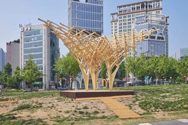 The Pavilion of Contemplation / JK-AR - Exterior Photography, Pavilion, Garden, Facade, Cityscape