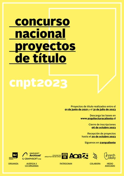Concurso Nacional de Proyectos de Título CNPT 2023 - Imagen Principal