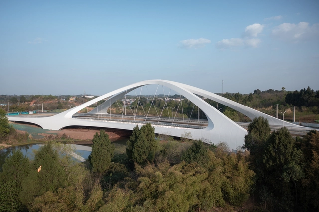绛溪河桥 / 扎哈哈迪德建筑事务所 - 建筑图, 桥梁, 拱