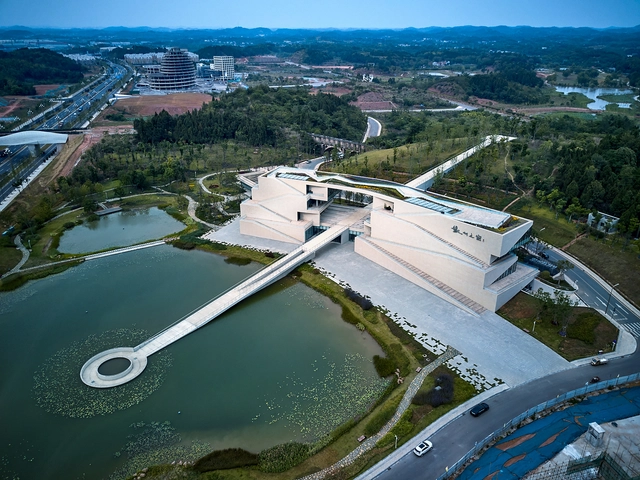 Window of Kaizhou Museum / BIAD + ZXD Architects - Exterior Photography, Exhibition Center