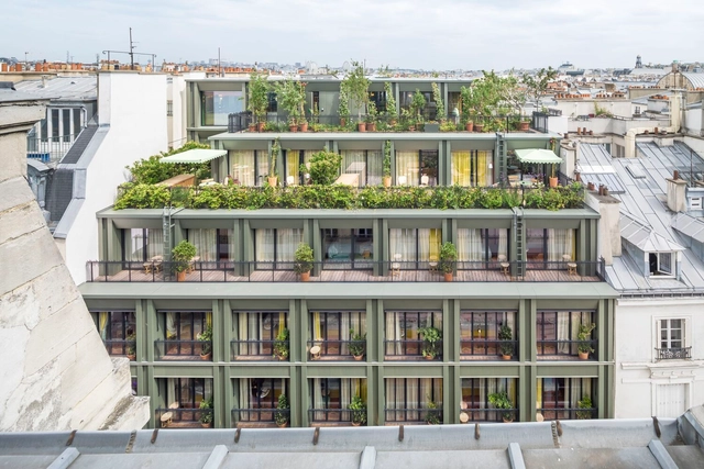 La Fantaisie Hotel / PETITDIDIERPRIOUX Architects - Exterior Photography, Renovation, Facade, Door, Balcony