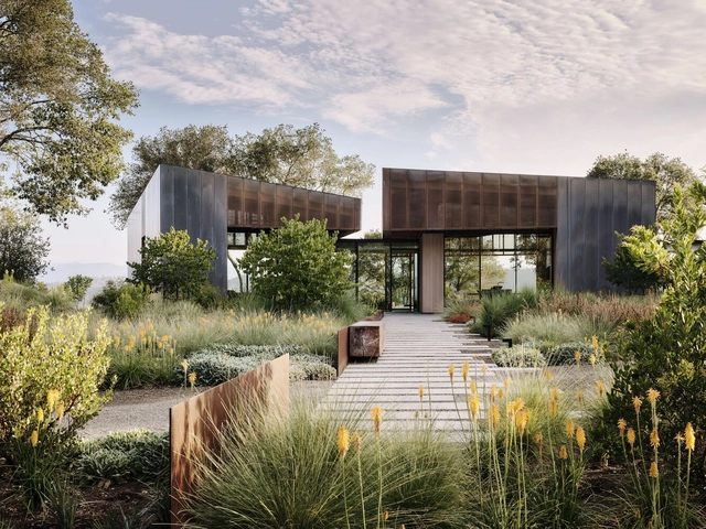 Casa Madrone Ridge / Field Architecture - Fotografía exterior, Casas, Jardín, Fachada