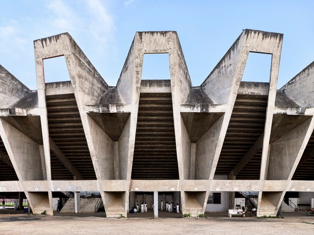 Estádio Sardar Vallabhbhai Patel de Ahmedabad, projetado por Charles Correa, será demolido - Imagem de Destaque