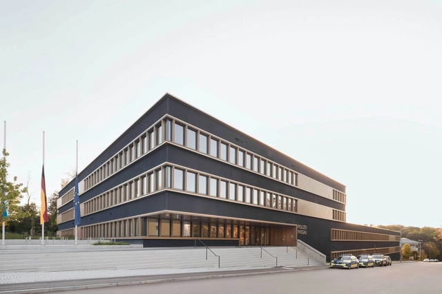 Bavarian State Police in Passau / wulf architekten - Exterior Photography, Buildings, Facade